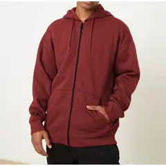 HERIEL - Polerón Hombre Térmico Forrado Polar Capuchón Canguro Cierre.