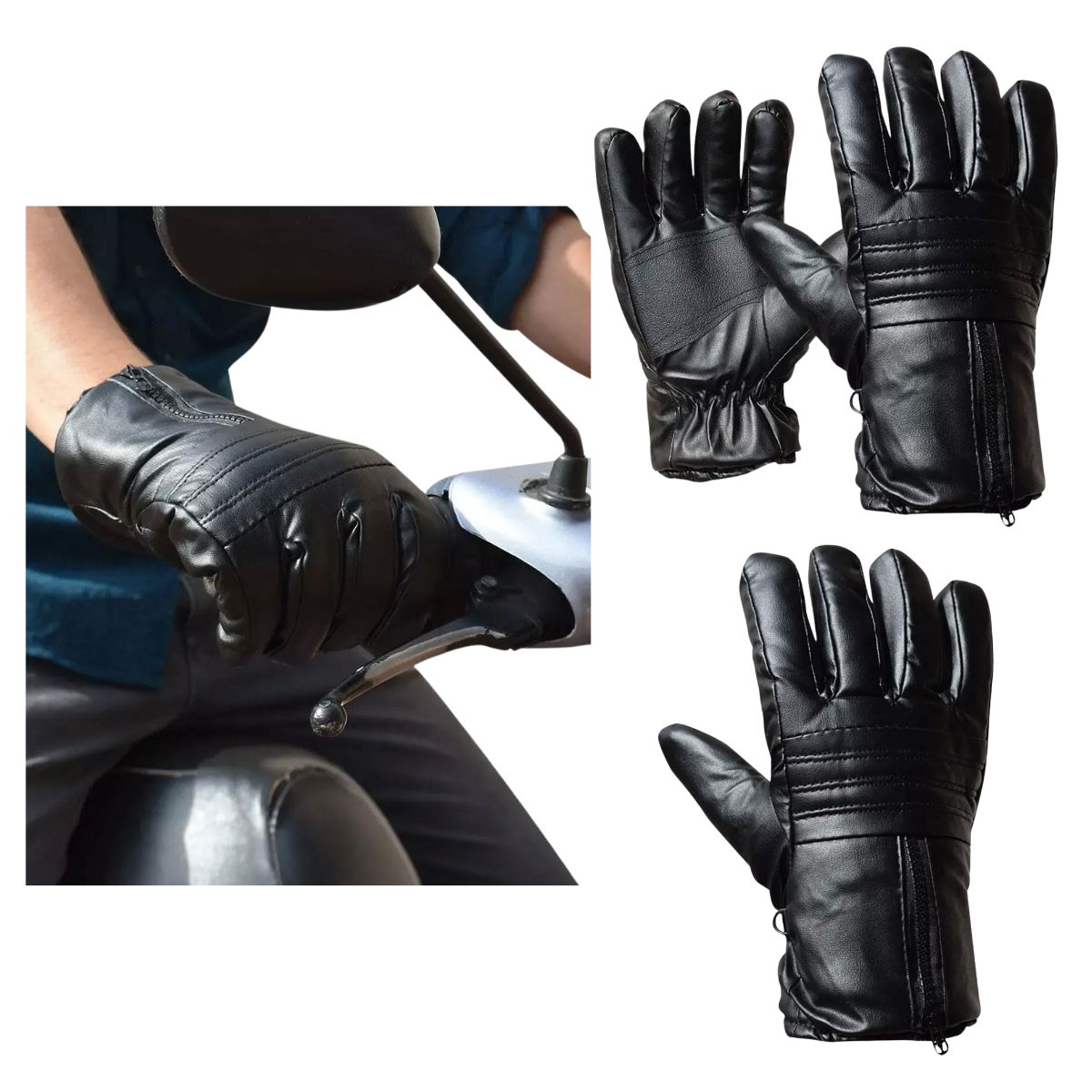 EKOL TACTICA MILITAR - Guantes De Invierno Montañismo Para La Nieve Con Cierre