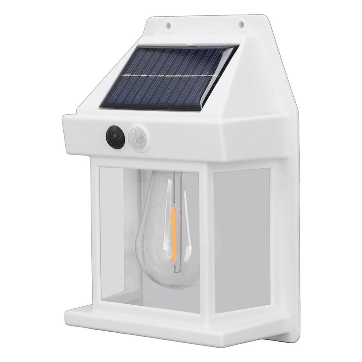 GENERICO - Lámpara Solar Pared Sensor Movimiento Cálido Blanco