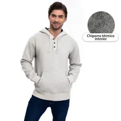 HERIEL - Sweater Chaleco Térmico Forrado Chiporro Mezcla Lana Hombre Botones