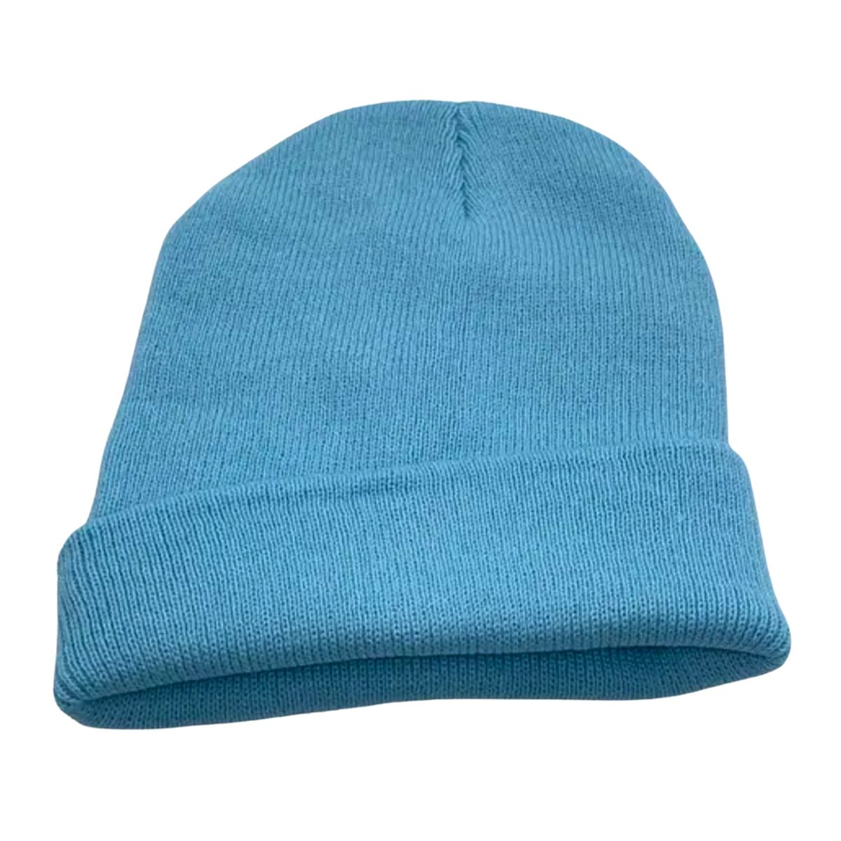 EKOL TACTICA MILITAR - Gorro Tendencia Beanie Lana Adulto Con Doblez Azul Otoño Invierno