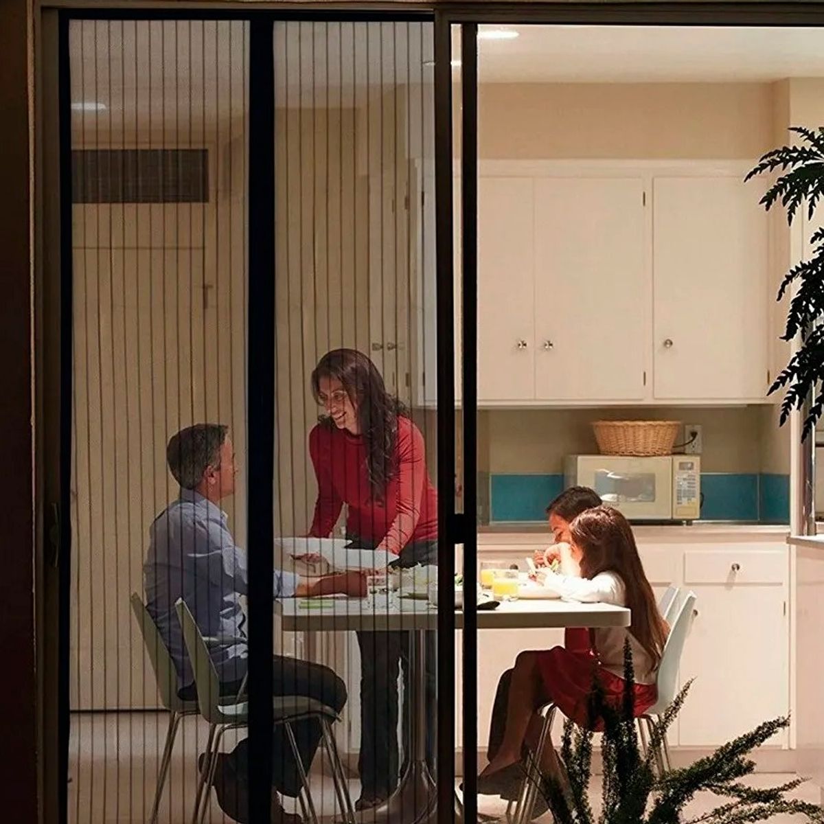 GENERICO - Mosquitero Magnético Antimoscas Mosquitos 100 X 210 Cm