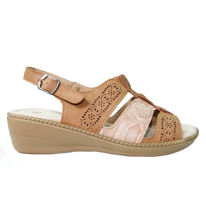 HERIEL - Sandalias Ortopédicas Chalas Mujer Elasticadas Livianas Romanas