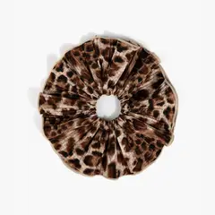 LOUNGE - Collet Mujer Plisado Animal Print Café