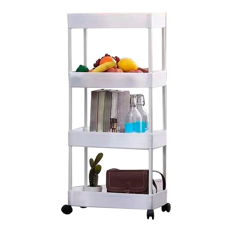GENERICO - Carrito Organizador 4 Niveles Con Ruedas Multifuncional