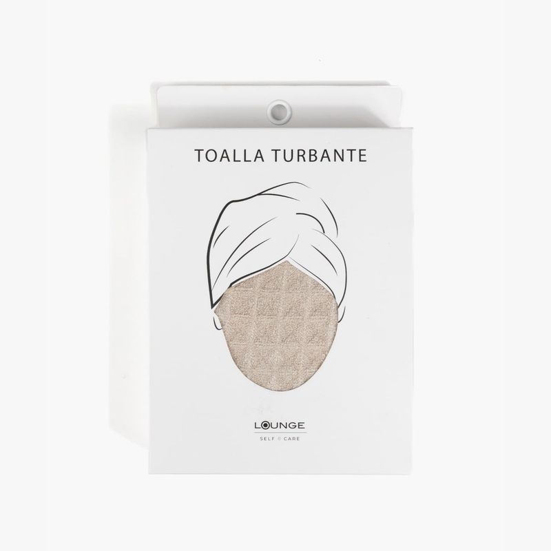 LOUNGE - Toalla Para El Pelo Mujer Turbante Unicolor