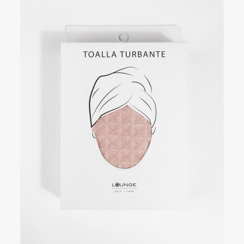 LOUNGE - Toalla Para El Pelo Mujer Turbante Unicolor