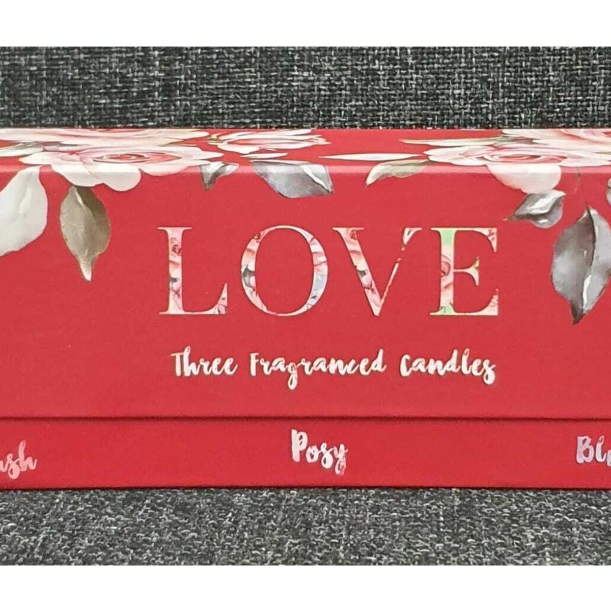 GENERICO - SET de 3 velas perfumadas en vaso de vidrio