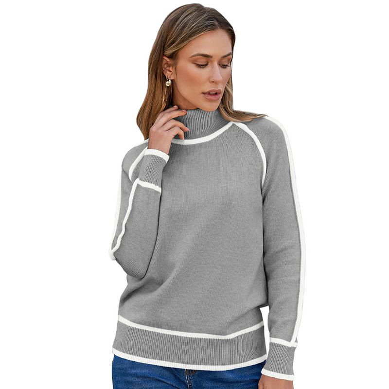RURUTOTO - Sweater de cuello alto Mujer Negro