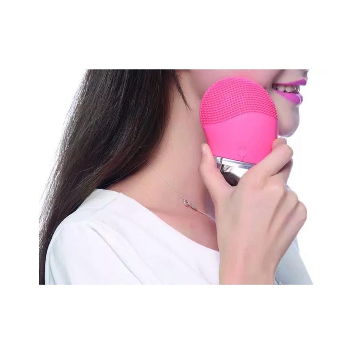 GAMA - Masajeador Y Limpiador Facial Recargable USB Cleaning Moon Gama