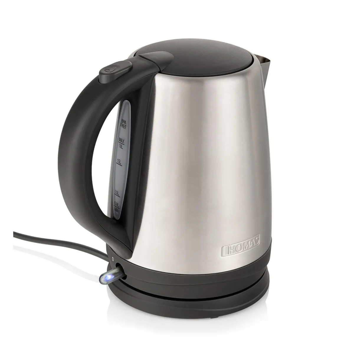 THOMAS - Hervidor Electrico 1800ml 2200W Acero Inoxidable TH-5408i.