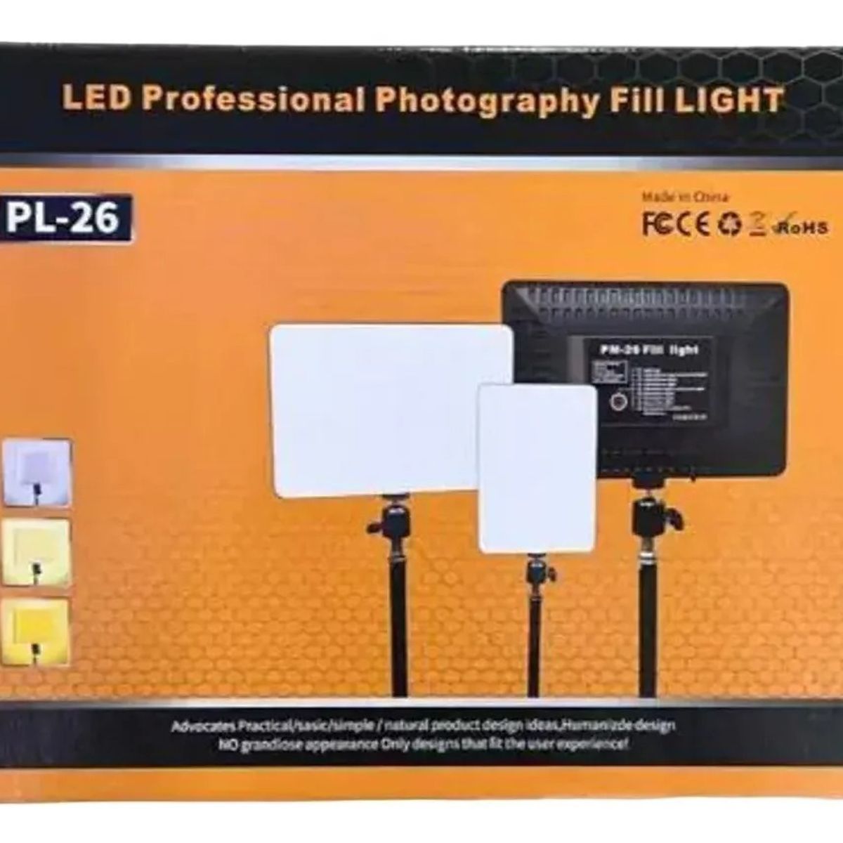 GENERICO - Panel Fotografía Video Led Estudio Luz De Relleno Pl-26