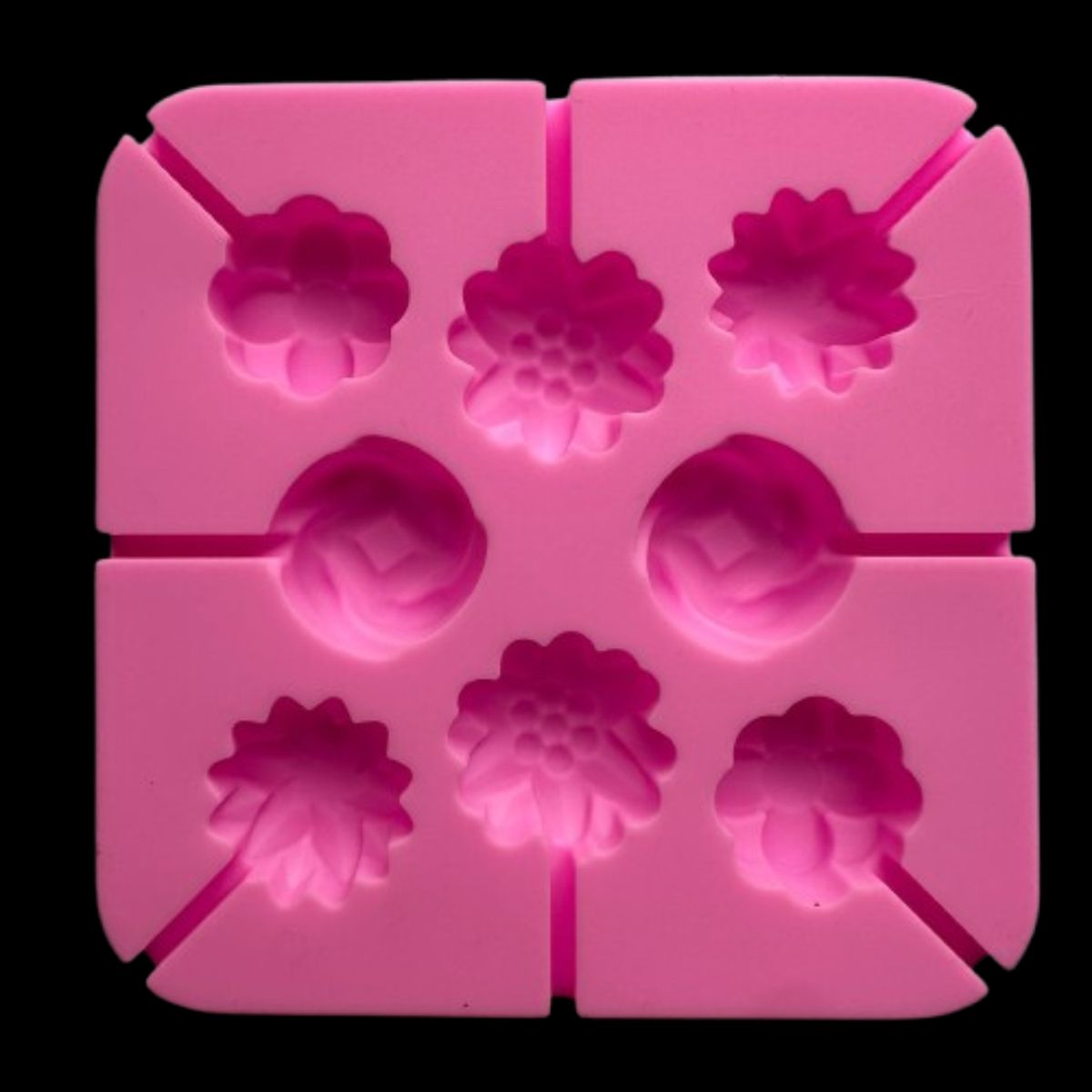 GENERICO - Molde Silicona Mini Cake Pop de Flores
