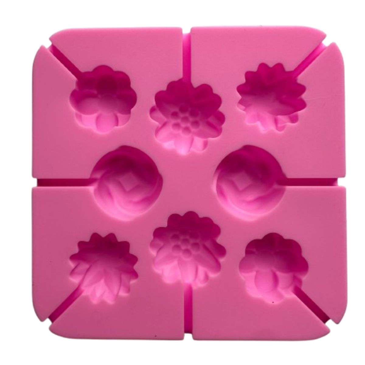 GENERICO - Molde Silicona Mini Cake Pop de Flores