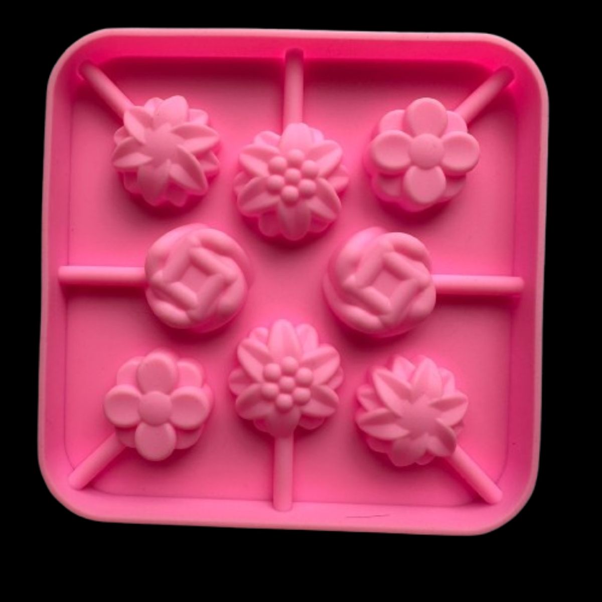 GENERICO - Molde Silicona Mini Cake Pop de Flores