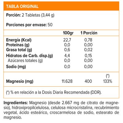 Imagen 2 del producto MAGNESIUM CITRATE 200MG 100 TABS