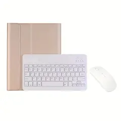 PUREPOWER - Funda con teclado Español Ñ y mouse para Galaxy Tab A8 de 10,5 Pulgadas 2022 (SM-X200/X205/X207)