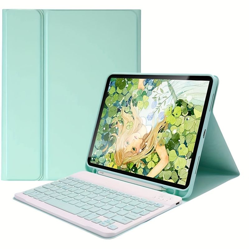 PUREPOWER - Funda con teclado en español  para iPad Pro 11 - blue