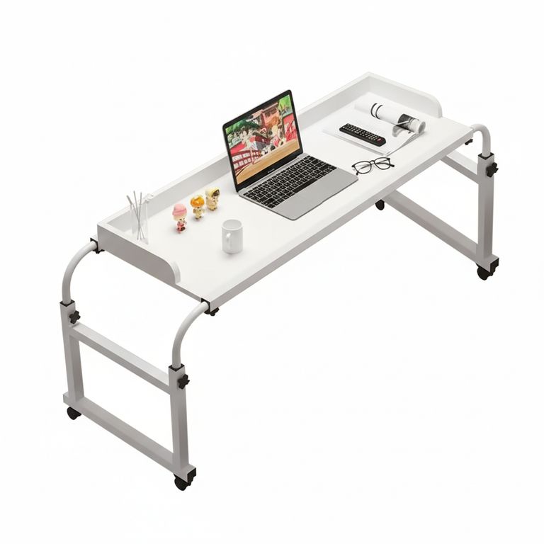 Mesa Portatil Ajustable Ideal para Trabajar y Estudiar - Blanco