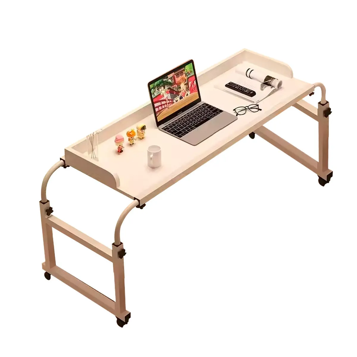 GLOBAL LATIN GROUP - Mesa Portátil Ajustable Ideal para Trabajar y Estudiar - Blanco