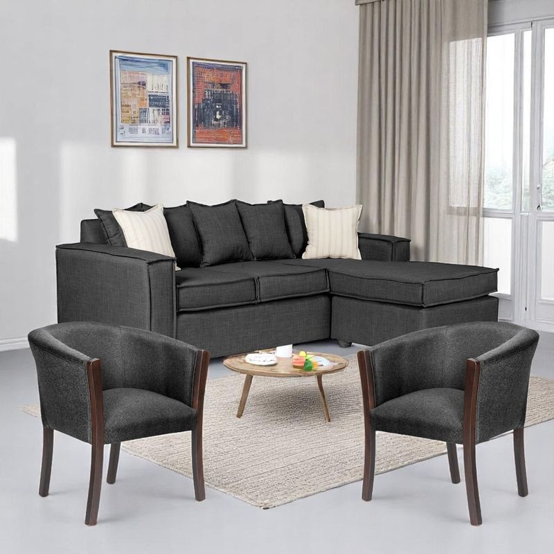 SITIAL HOME - LIVING 311 HAVANNA MARENGO SECCIONAL Y PAR DE SITIALES