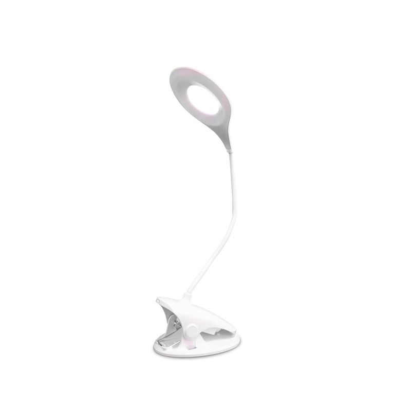 JTF - Lámpara LED Recargable con Clip Flexible y Control Táctil