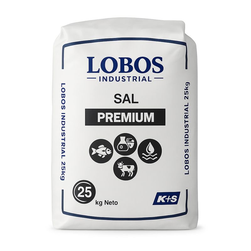 LOBOS - Sal para ablandador de agua 25kg.