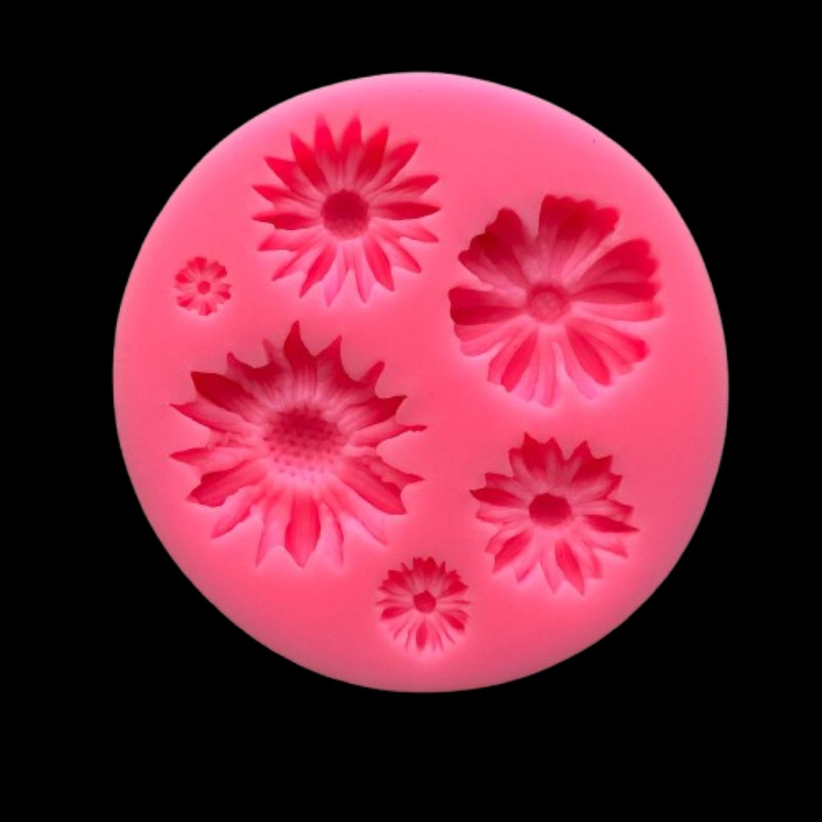 GENERICO - Molde Silicona Flores B 6 figuras