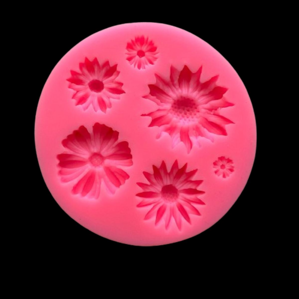GENERICO - Molde Silicona Flores B 6 figuras