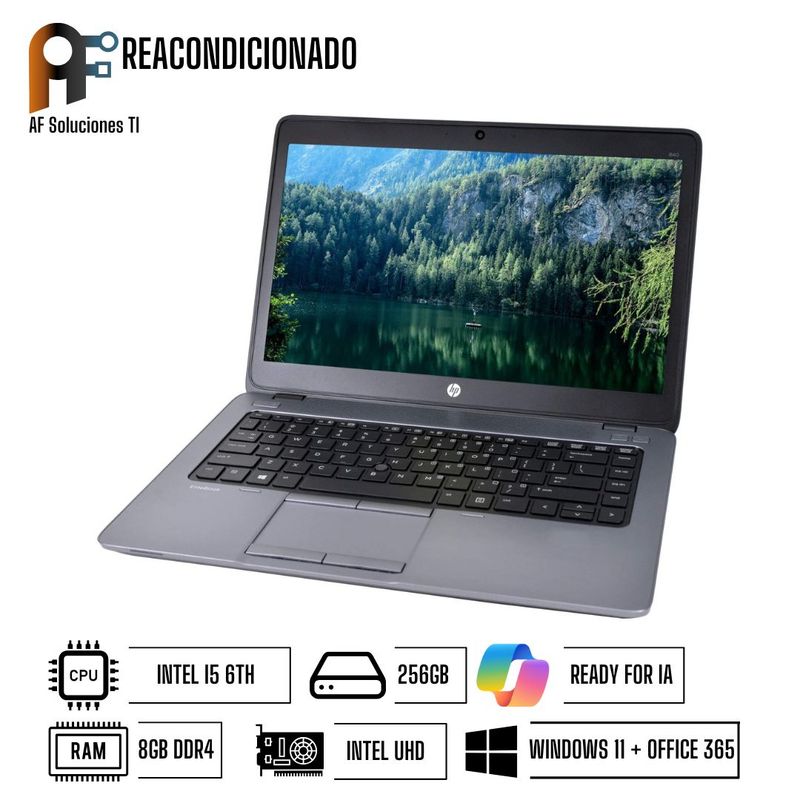 HP - Notebook HP 640 Essential Windows 11 - Office365 Reacondicionado
