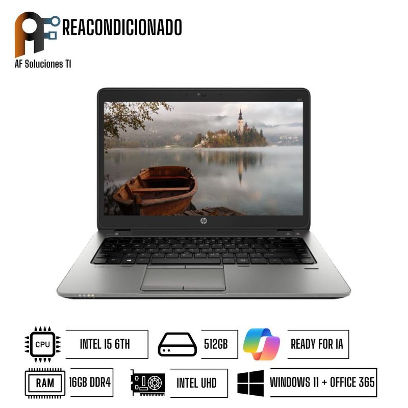 HP - Notebook HP 640 Performance Windows 11 - Office365 Reacondicionado