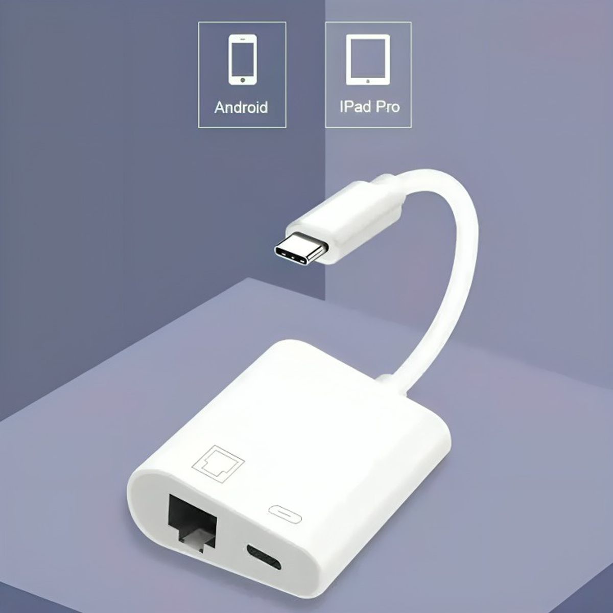 GENERICO - Adaptador Tipo-c A Rj45 Lan Gigabit Ethernet 101001000mbps