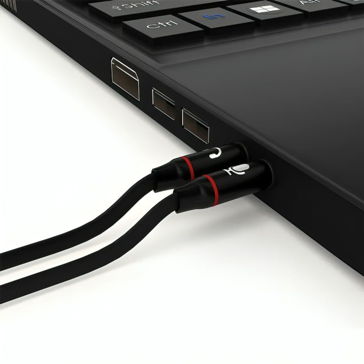 GENERICO - Cable Adaptador 35mm Para Audifonos Con Micrófono