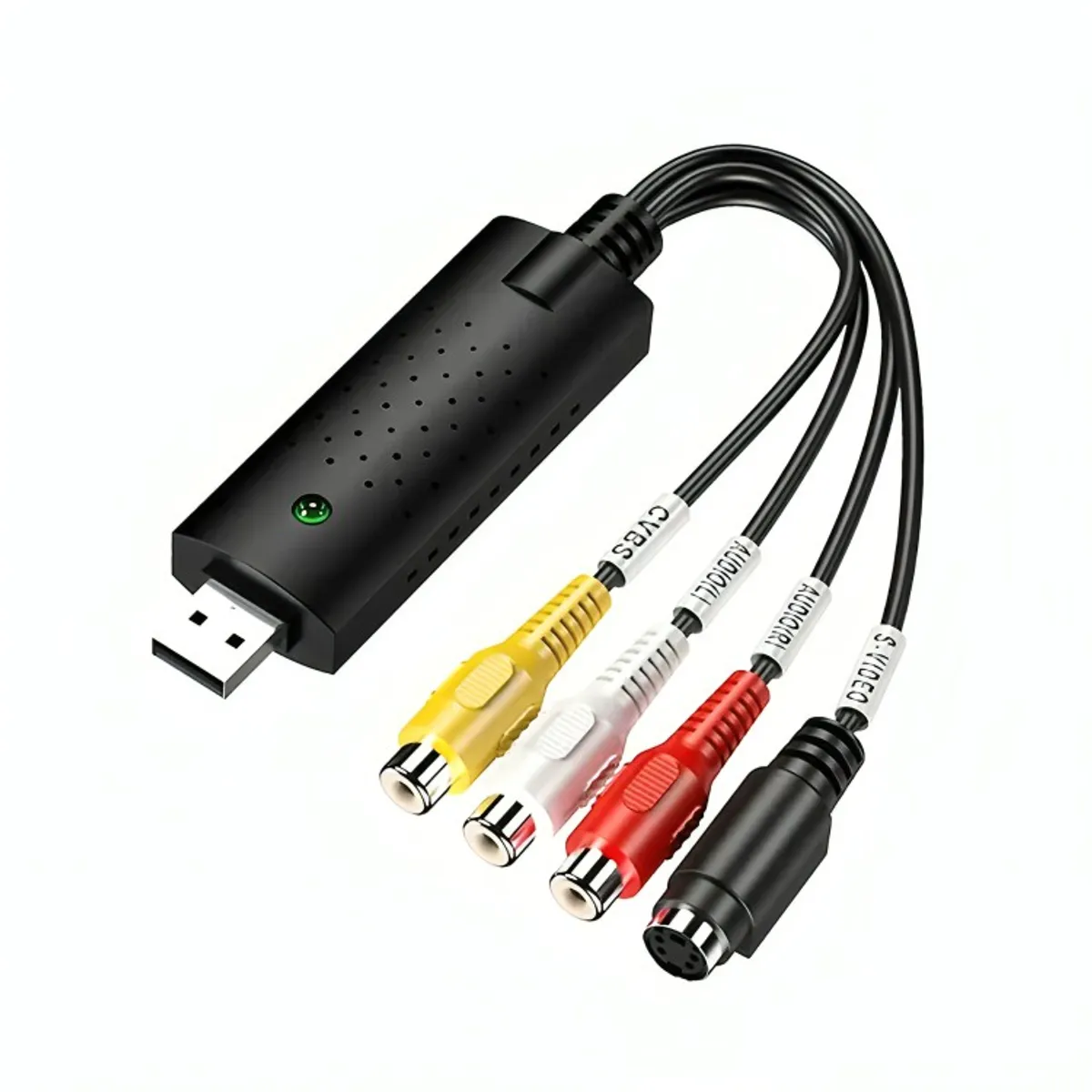 GENERICO - Capturadora De Audio Video Usb Easycap Vhs O Rca A Pc O Dvd