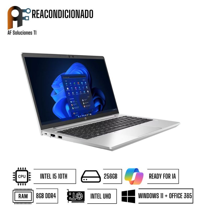 HP - Notebook HP Probook 440 G7 Essential  Windows 11 - Office365 Reacondicionado