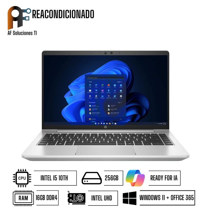 HP - Notebook HP Probook 440 G7 Advanced Windows 11 - Office365 Reacondicionado