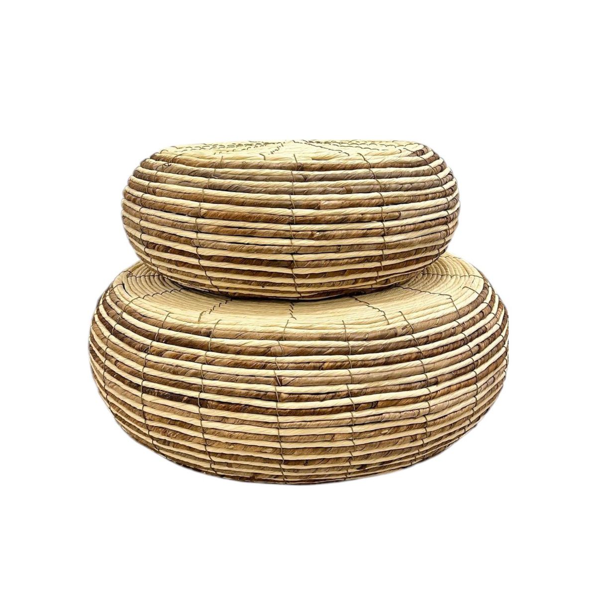 GENERICO - Set De Dos Mesas Mesa De Centro Auxiliar Tejida O Piso