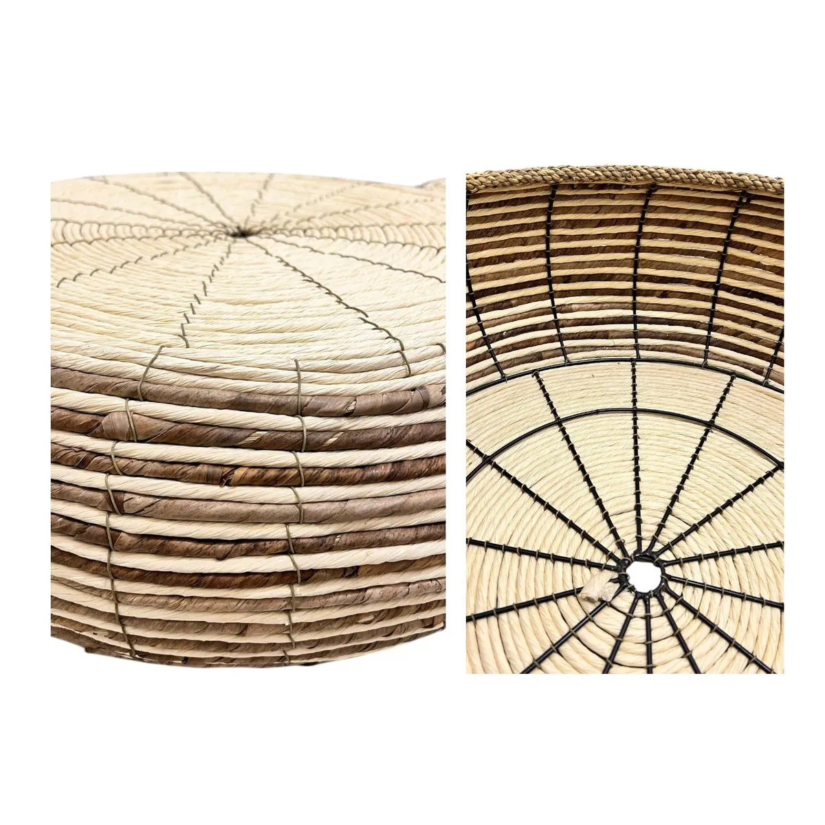 GENERICO - Set De Dos Mesas Mesa De Centro Auxiliar Tejida O Piso