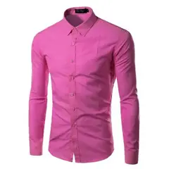 XPRESS RECHARGE - Camisa lisa para hombre de color solido top venta