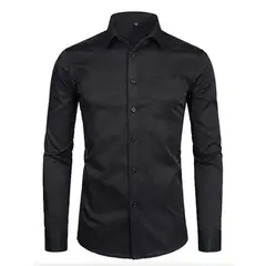 XPRESS RECHARGE - Camisa lisa para hombre de color solido top venta
