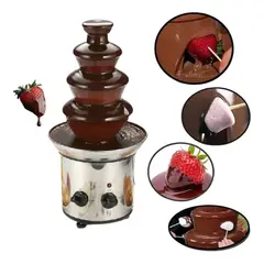 GENERICO - Fuente de chocolate 4 niveles acero inoxidable profesional