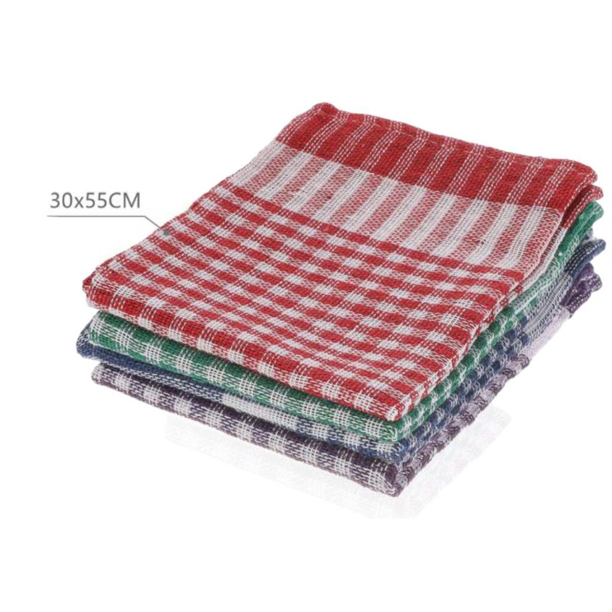 OEM - Pack De 12 Paños Cocina Algodon Grueso Sin Fleco 30x40cm