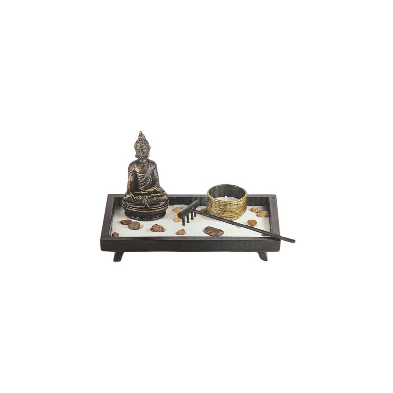 GENERICO - Porta Vela De Buda Con Porta Vela Candelabro Decorativo