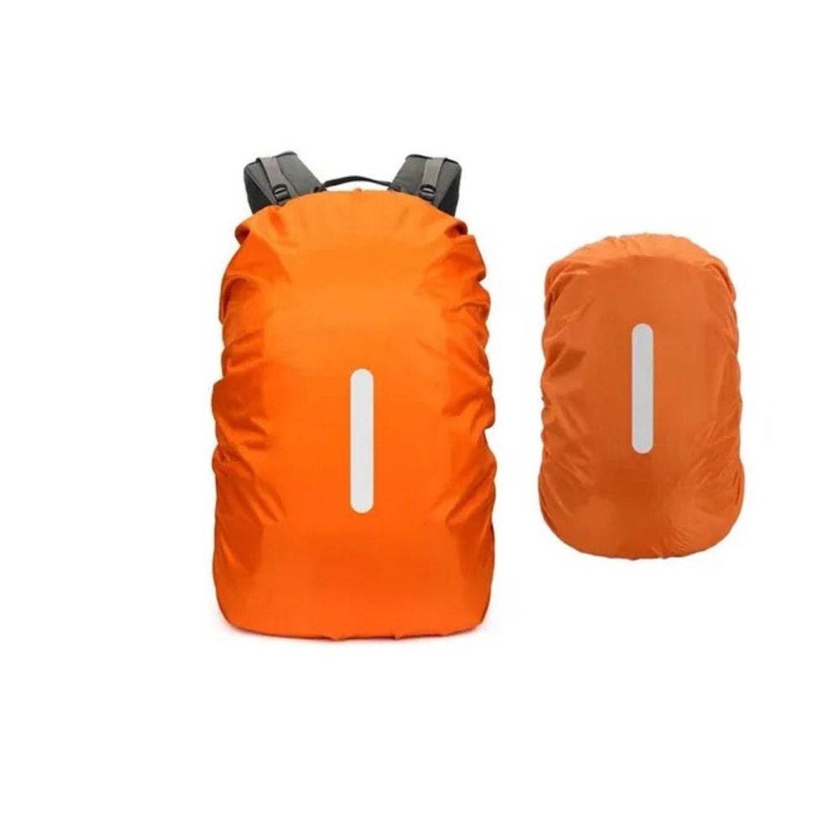 GENERICO - Cobertor Impermeable Reflectante para Mochila - Naranja