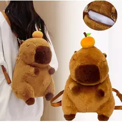 GENERICO - Mochila capibara bolso felpa