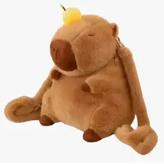GENERICO - Bolso Mochila Capibara con Frutas Cute Diseño Tierno y Original