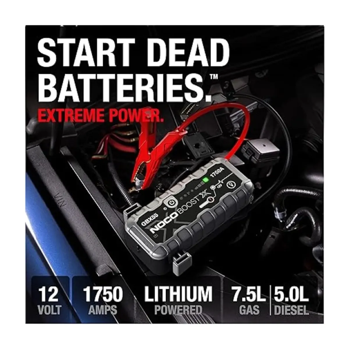 GENERICO - Partidor Bateria Auto Noco® Boost X Gbx55 1750a Profesional