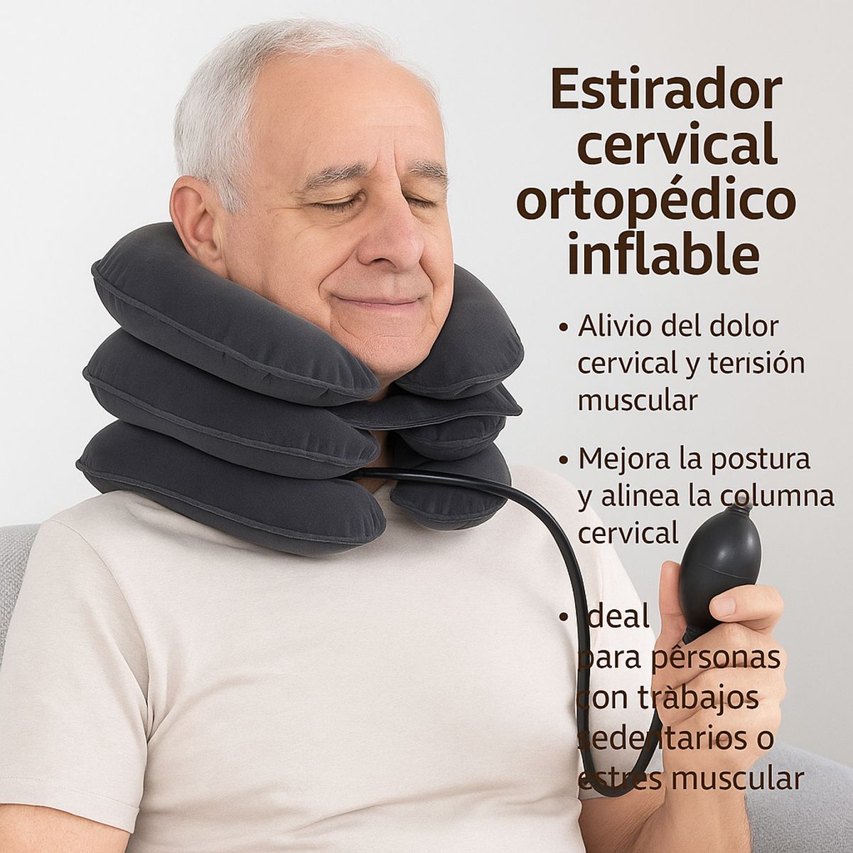 GENERICO - ESTIRADOR CERVICAL ORTOPEDICO INFLABLE.-