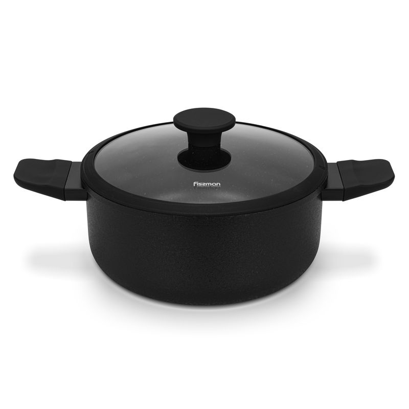 FISSMAN - Olla Adelina Con Tapa De Cristal 4.58 litros Fissman