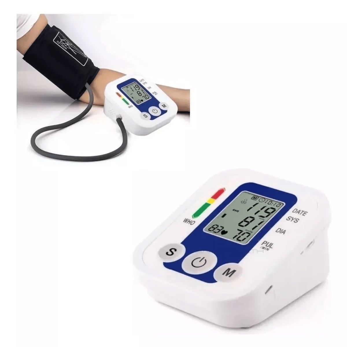 GENERICO - Tensiómetro Brazo Digital Función De Voz Inc Cable Usb